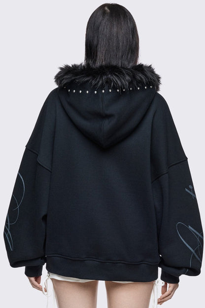 Divine Trouble Zip Up Hoodie | Minga London Essential