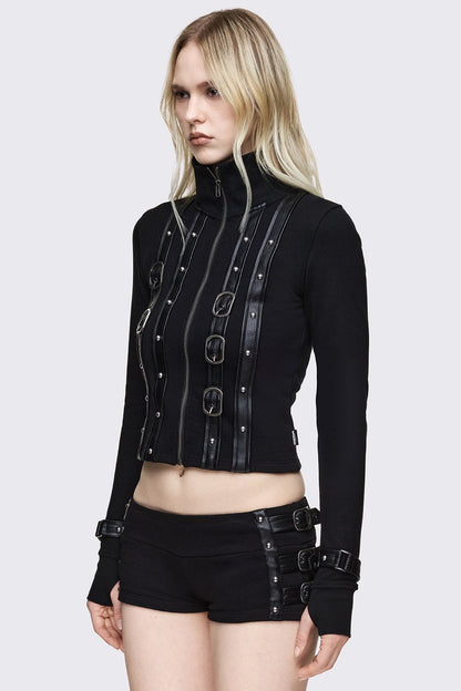 Resonance Funnel Neck Zip Up | Minga London Smart Buy