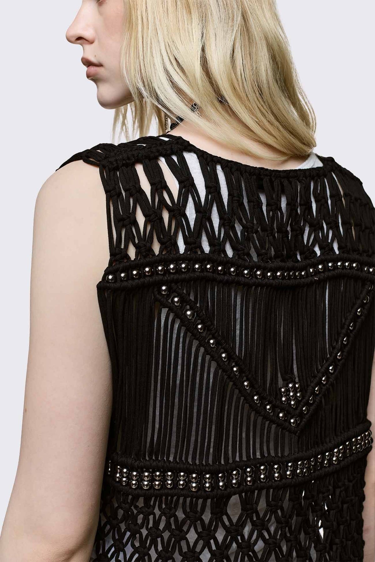 Ingrid Macrame Waistcoat | Minga London Essential