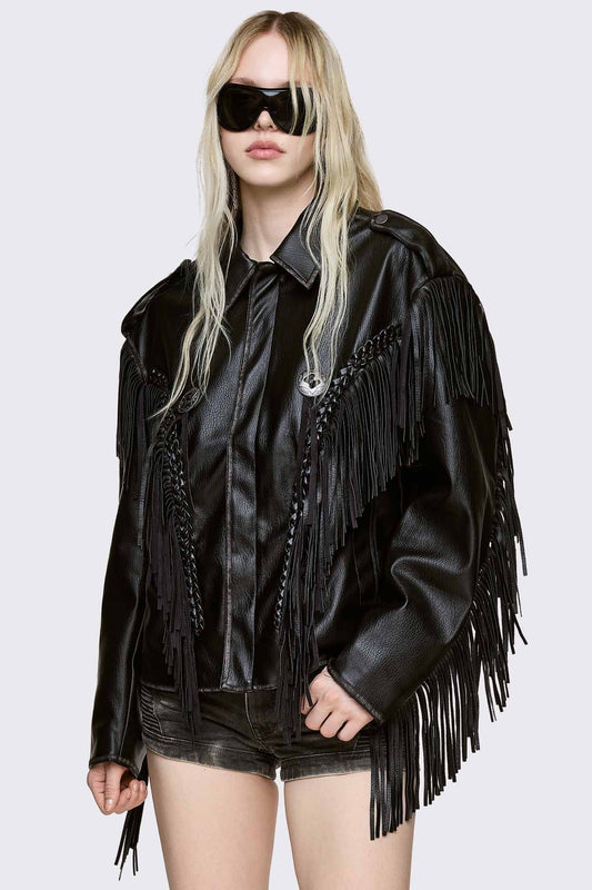 Nomad Fringe Biker Jacket | Minga London Best Price