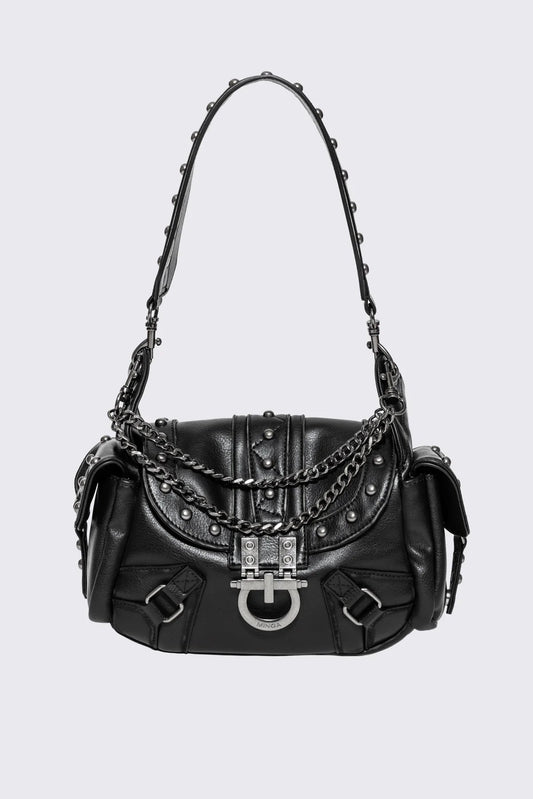 Sloane Studded Faux Leather Shoulder Bag | Minga London Everyday