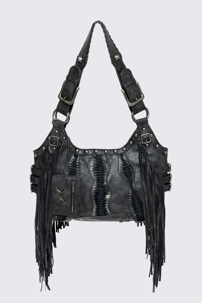 Suki Fringe Faux Shoulder Bag | Minga London New