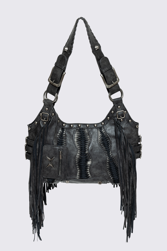 Suki Fringe Faux Shoulder Bag | Minga London New