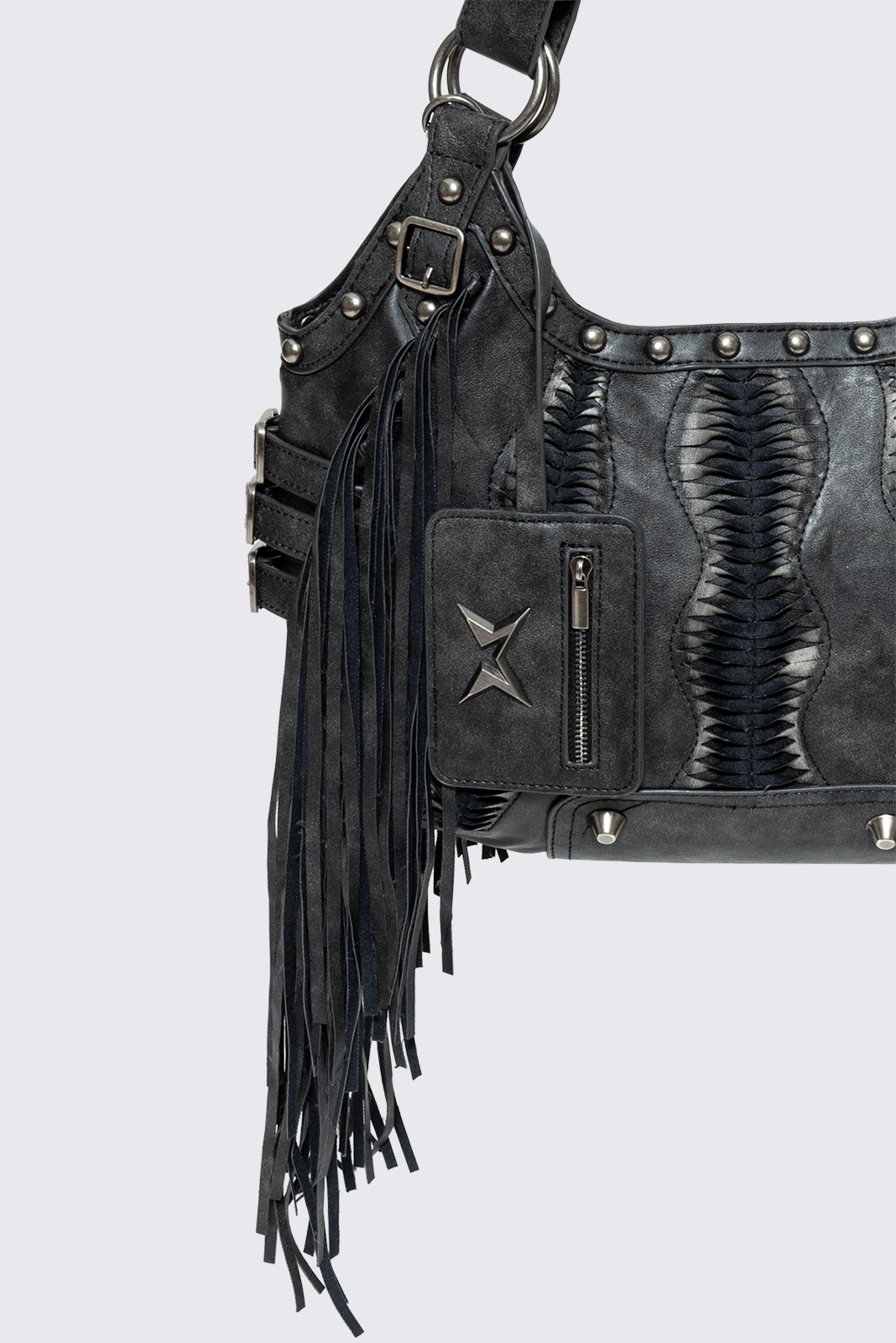Suki Fringe Faux Shoulder Bag | Minga London New