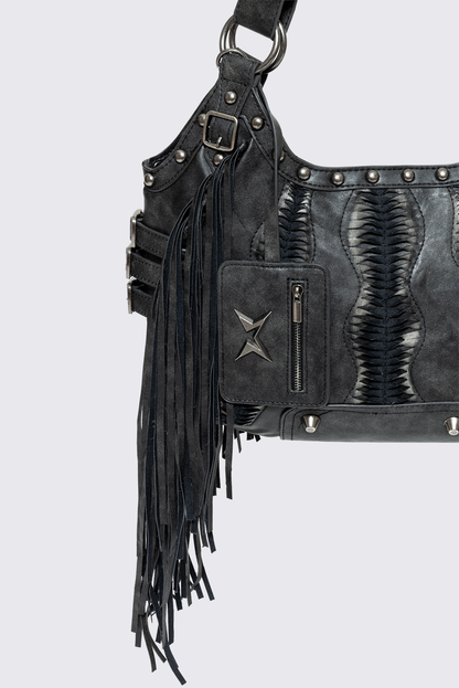 Suki Fringe Faux Shoulder Bag | Minga London New