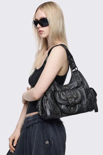 Jules Faux Leather Shoulder Bag | Minga London New