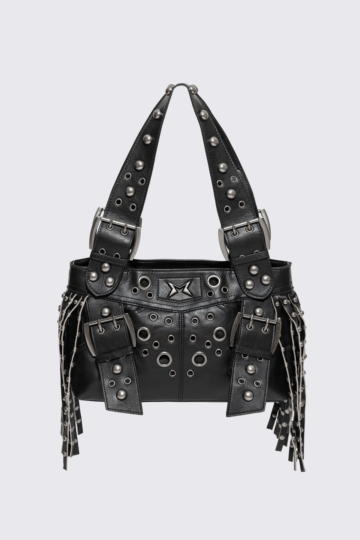 Fern Studded Fringe Shoulder Bag | Minga London Essential