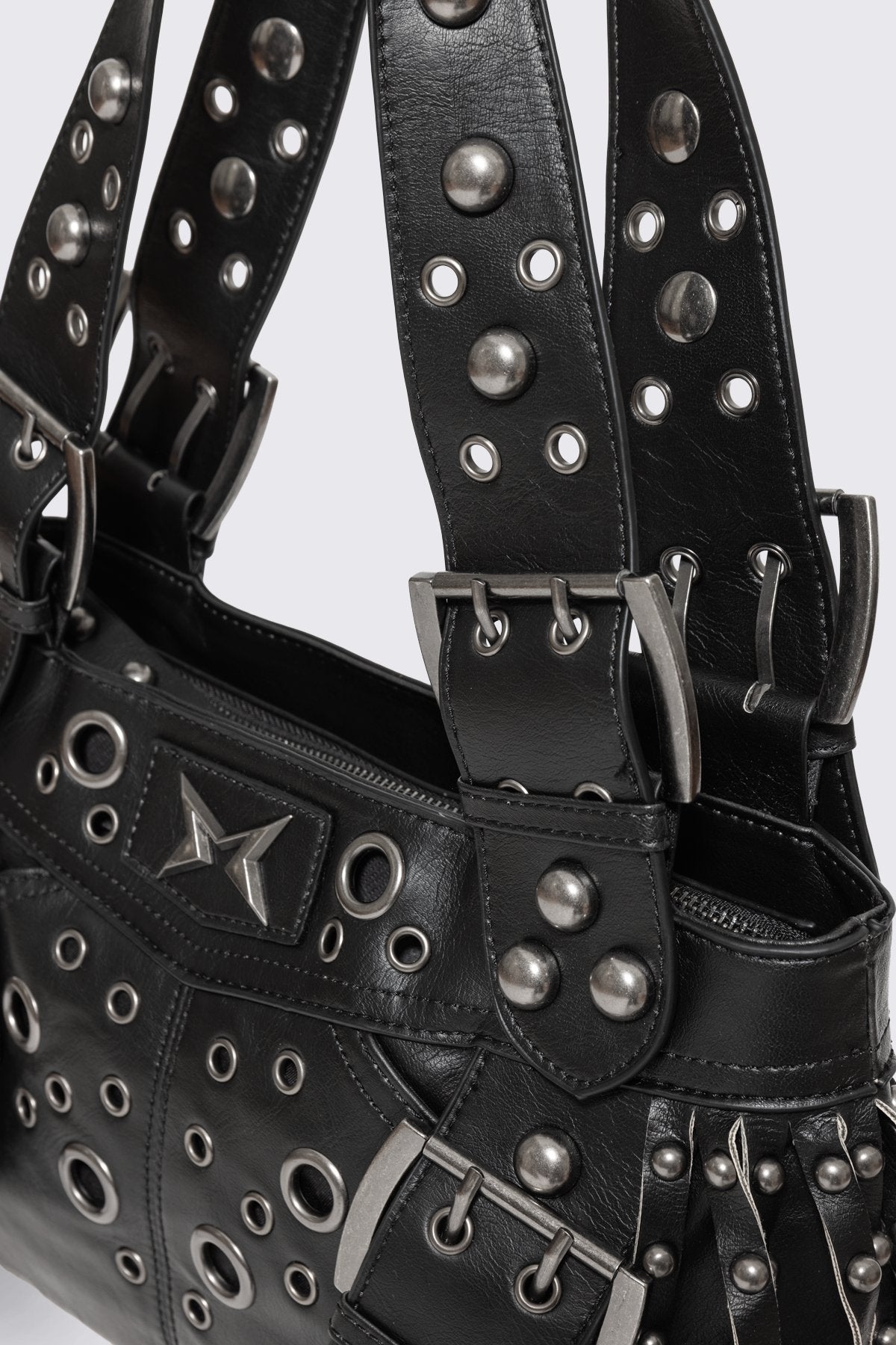 Fern Studded Fringe Shoulder Bag | Minga London Essential