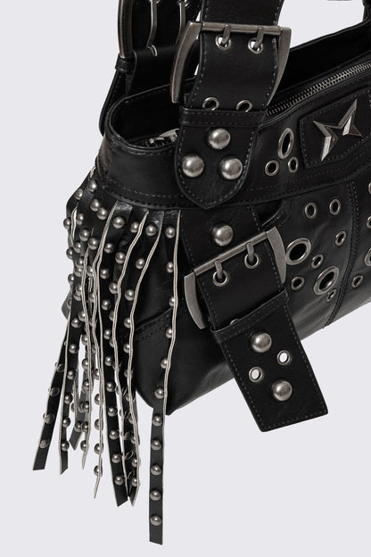 Fern Studded Fringe Shoulder Bag | Minga London Essential