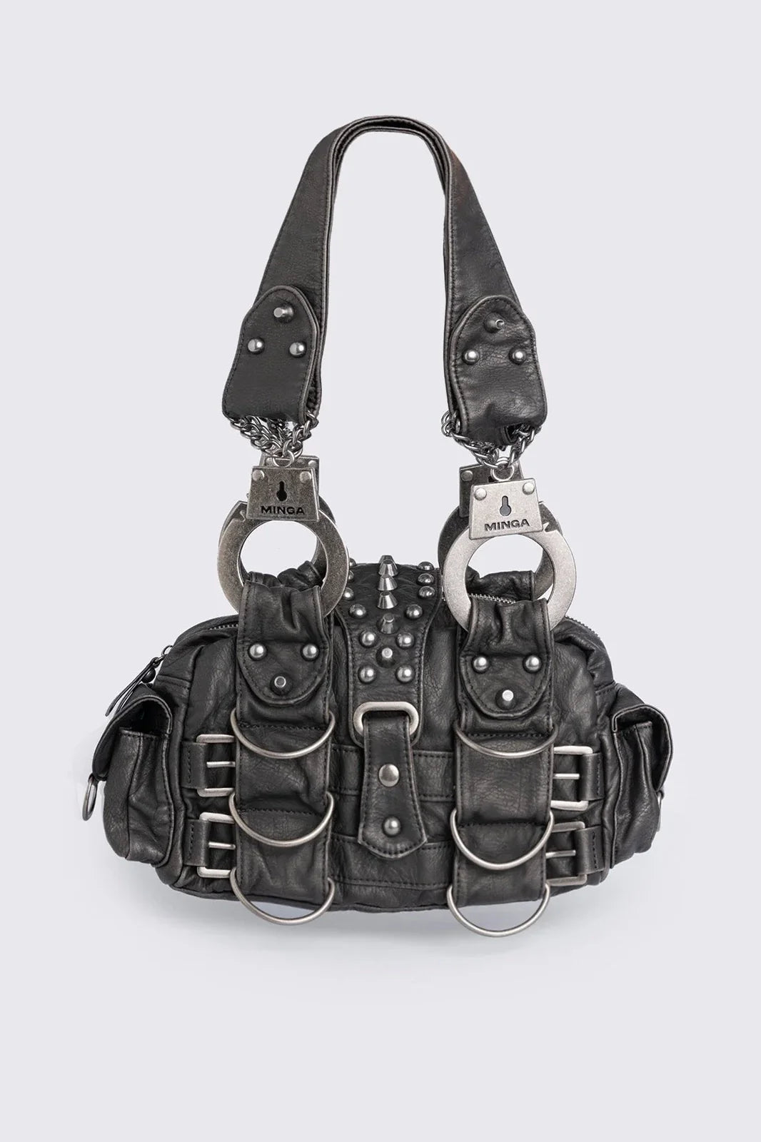 Mugshot Faux Leather Shoulder Bag | Minga London Special Offer