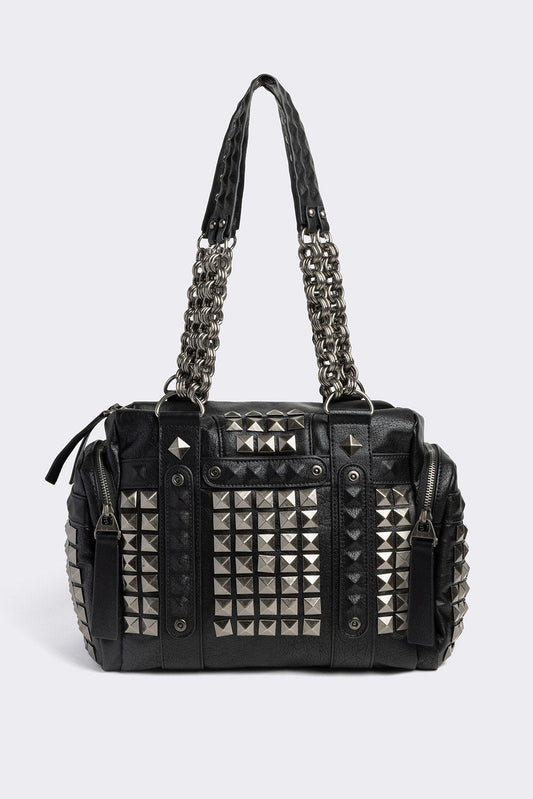 Ruthless Studded Faux Leather Shoulder Bag | Minga London Deals