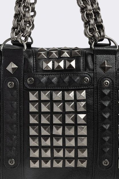 Ruthless Studded Faux Leather Shoulder Bag | Minga London Deals