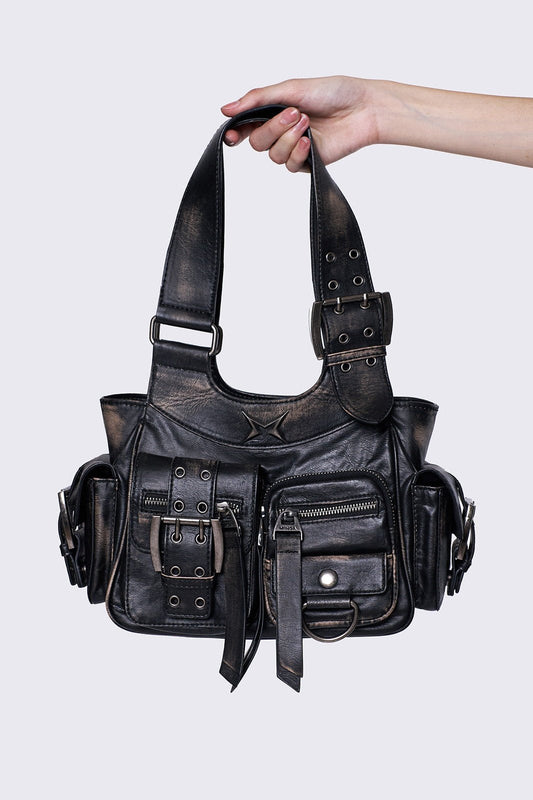 Jade Faux Leather Shoulder Bag | Minga London Best Price