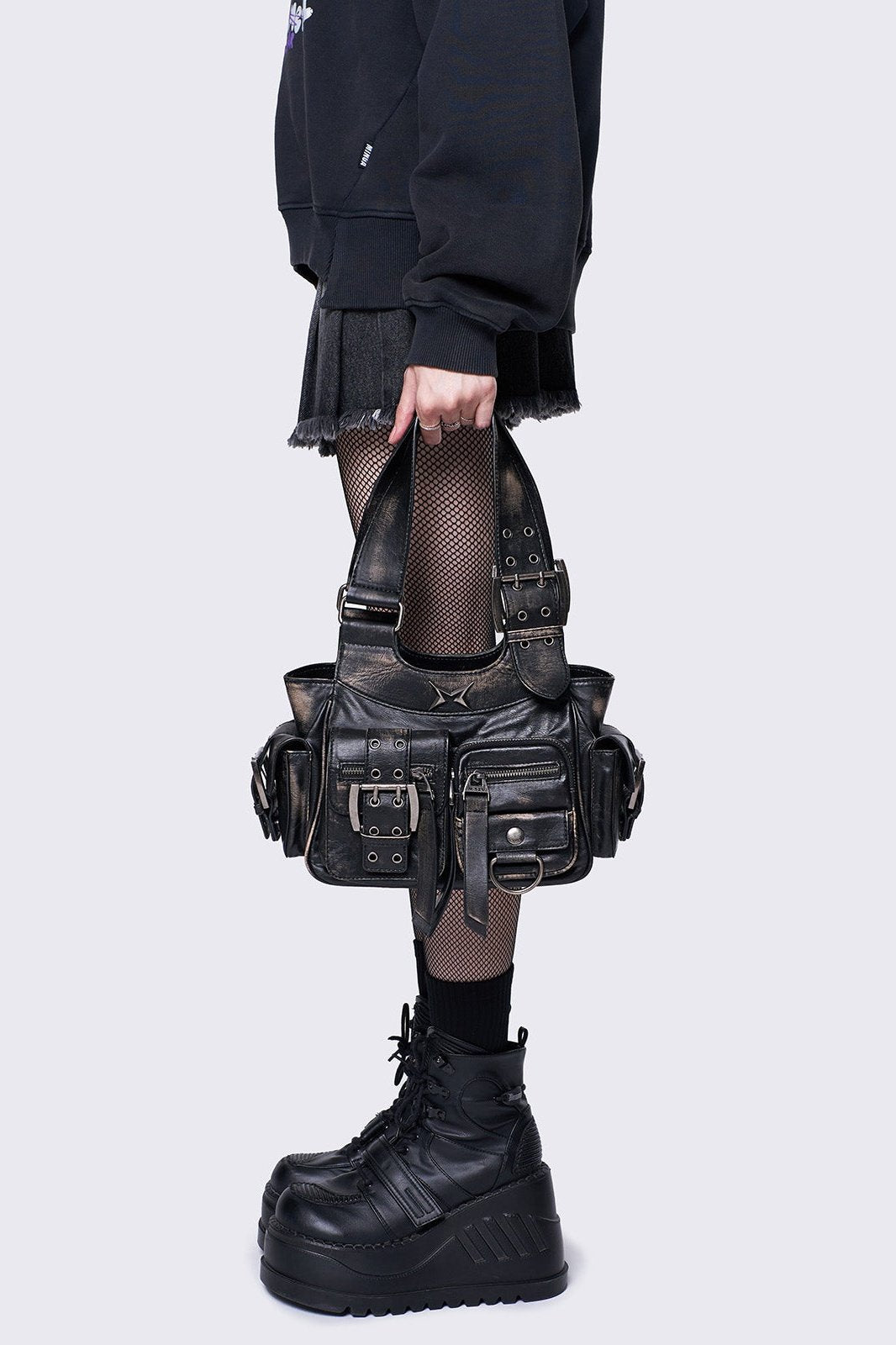 Jade Faux Leather Shoulder Bag | Minga London Best Price