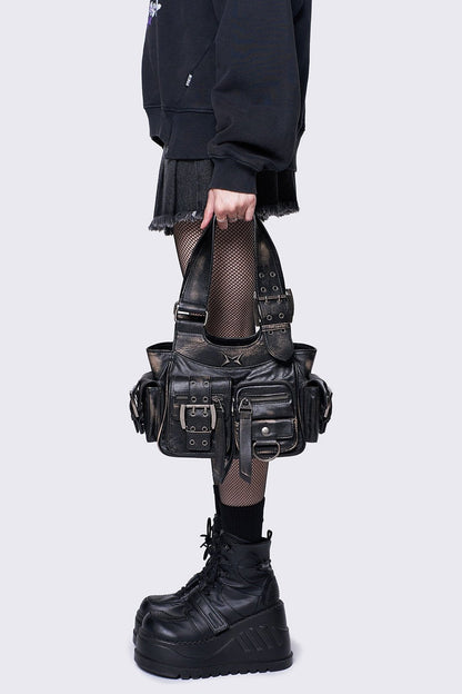 Jade Faux Leather Shoulder Bag | Minga London Best Price