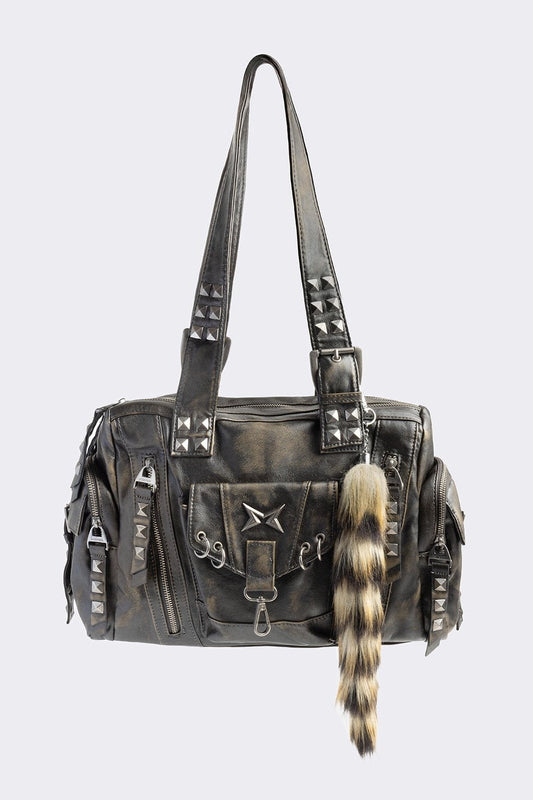 Sharp Faux Leather Shoulder Bag | Minga London Sale