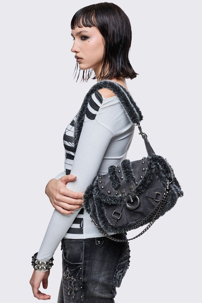 Polly Faux Suede Shoulder Bag | Minga London Recommended