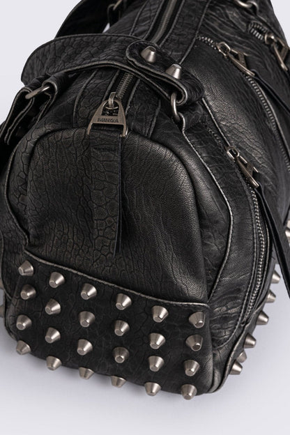 Xena Studded Faux Leather Shoulder Bag | Minga London Classic