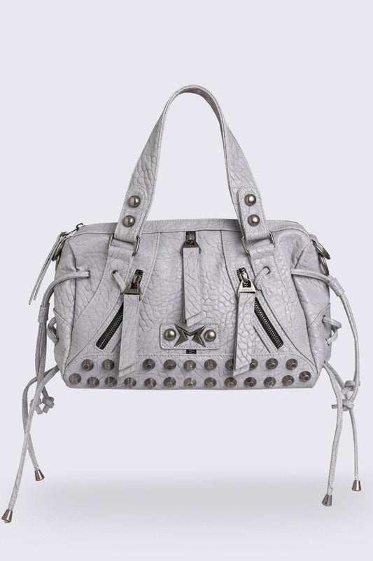 Alba Studded Faux Leather Shoulder Bag | Minga London Trusted