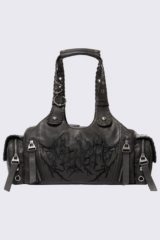 Xyra Faux Leather Shoulder Bag | Minga London Trusted