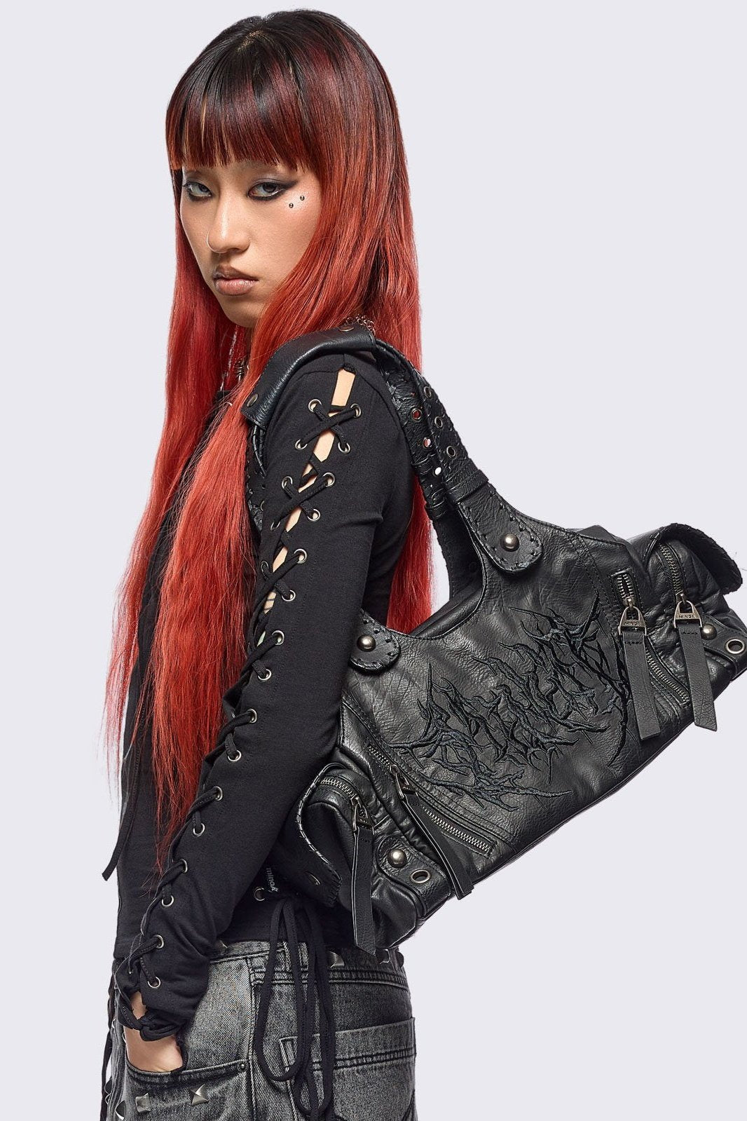 Xyra Faux Leather Shoulder Bag | Minga London Trusted