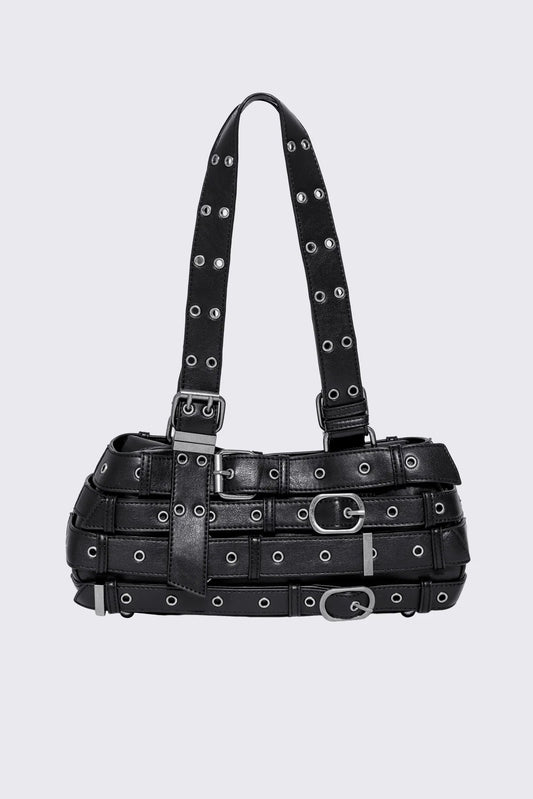 Kate Belted Faux Leather Shoulder Bag | Minga London Trending