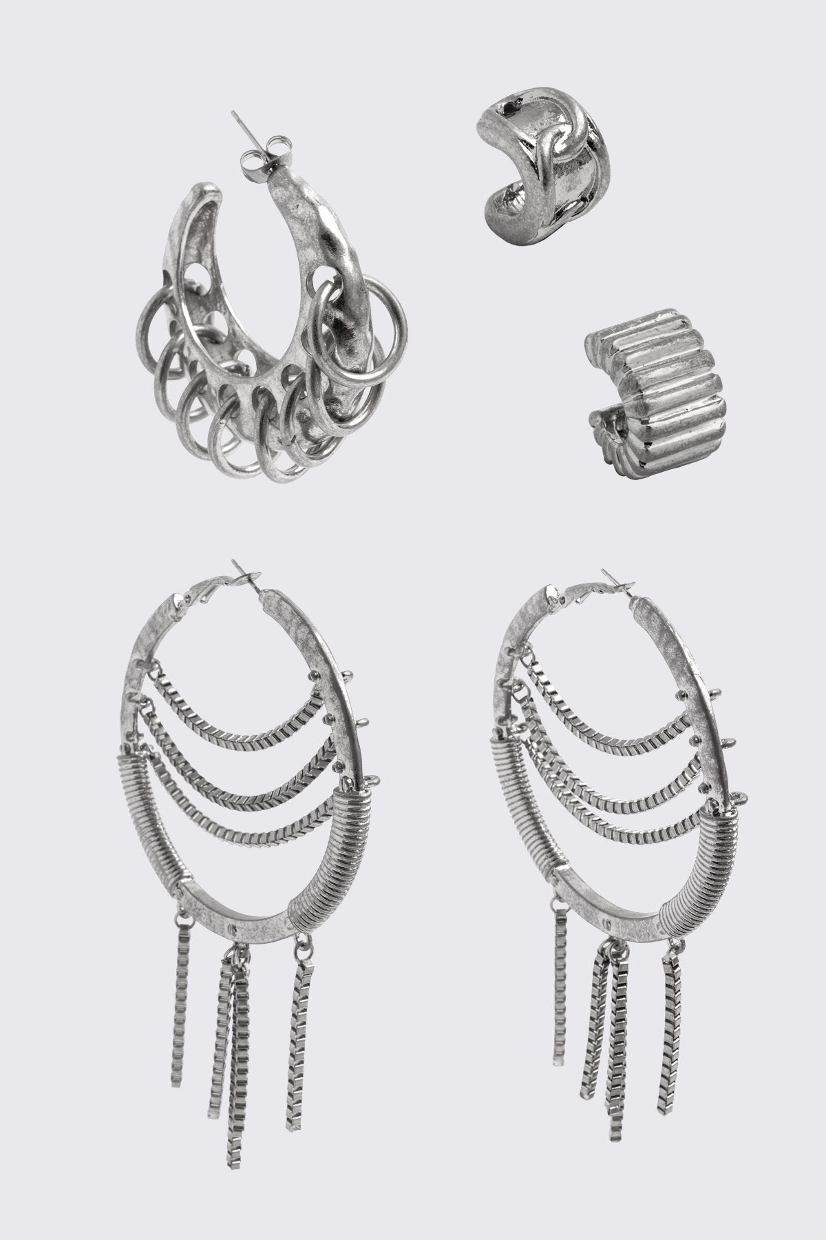 Iron Rain Earring Set | Minga London Best Price