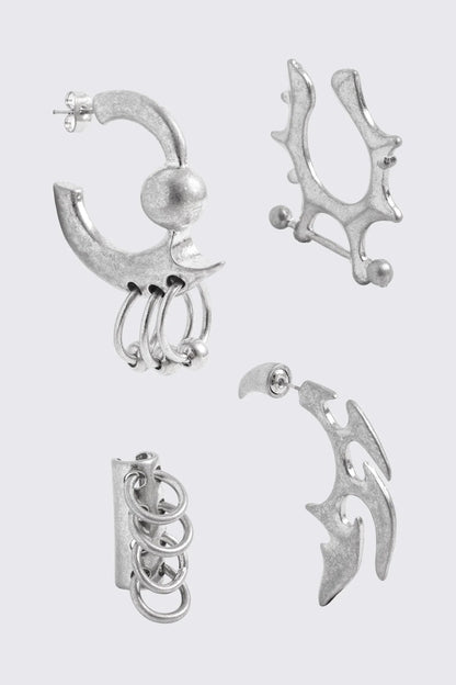 Dark Tribal Earring Set | Minga London Premium
