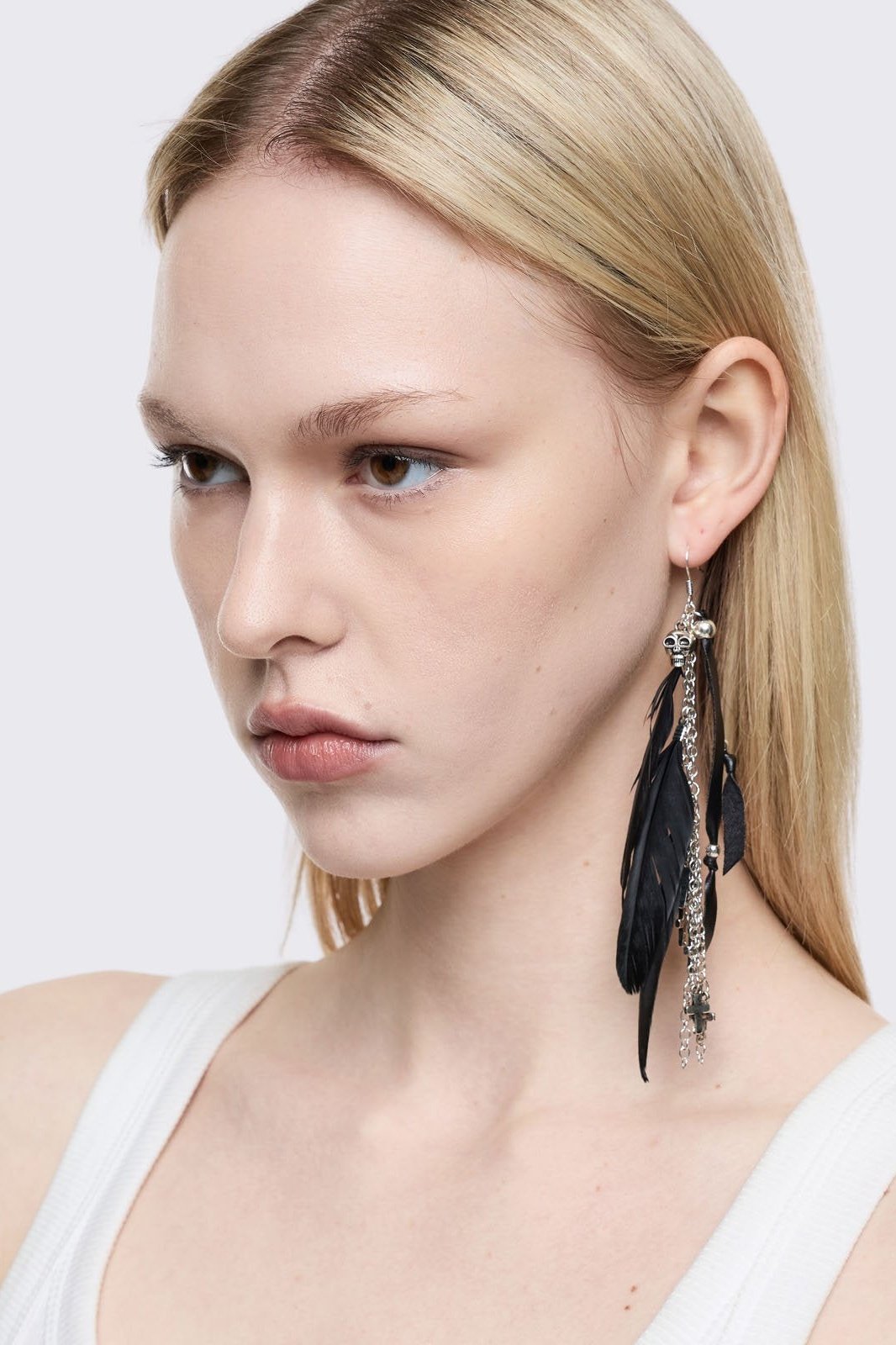 Dark Feathers Earring Set | Minga London Essential