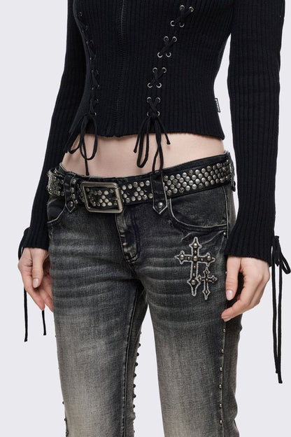 Hammered Buckle Belt | Minga London Latest