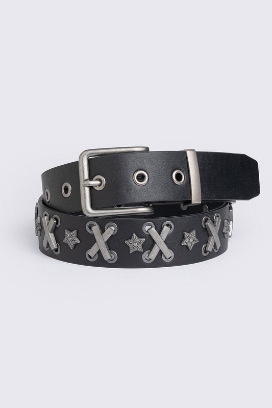 X-Laced Buckle Belt | Minga London Deals