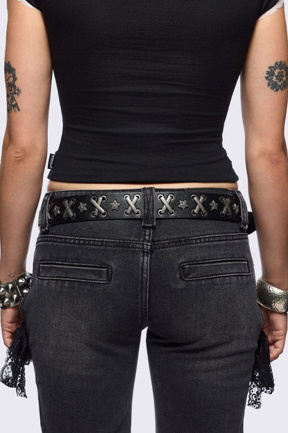 X-Laced Buckle Belt | Minga London Deals