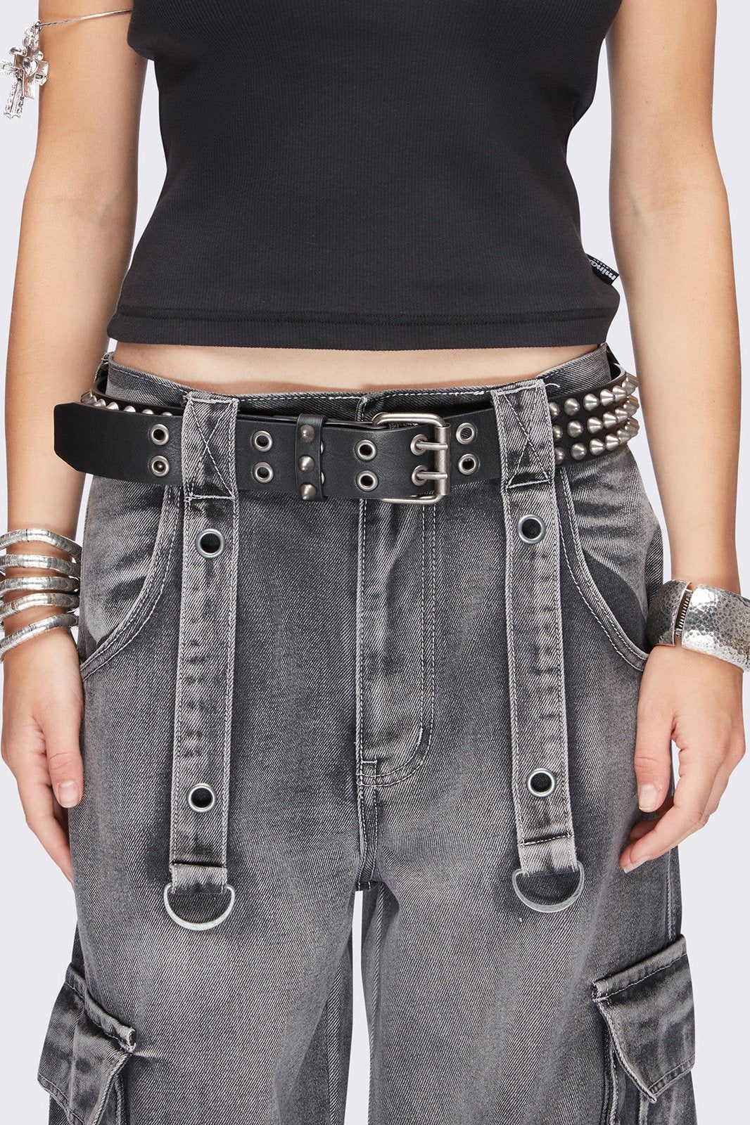 Brutal Spike Studded Belt | Minga London Everyday