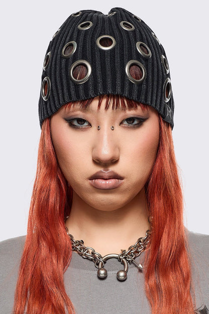 Elektra Black Beanie | Minga London Best Price