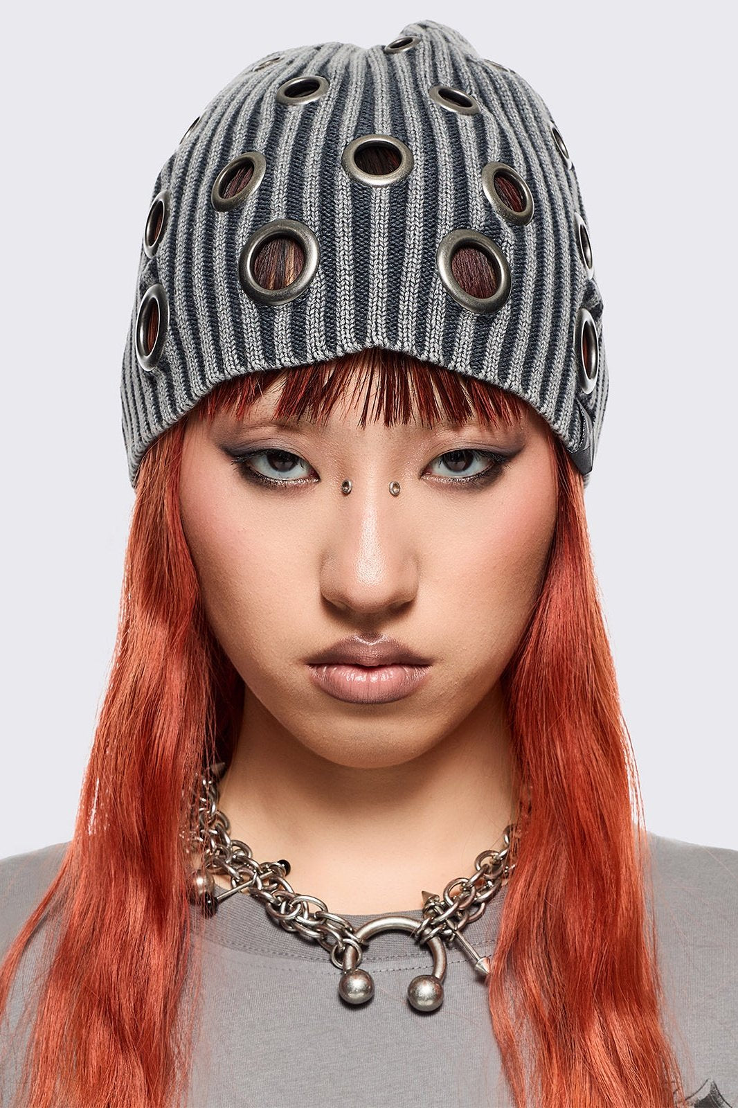 Elektra Grey Beanie | Minga London Signature
