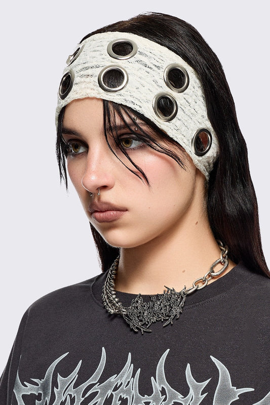 Elektra Ecru Lace Headband | Minga London Discount