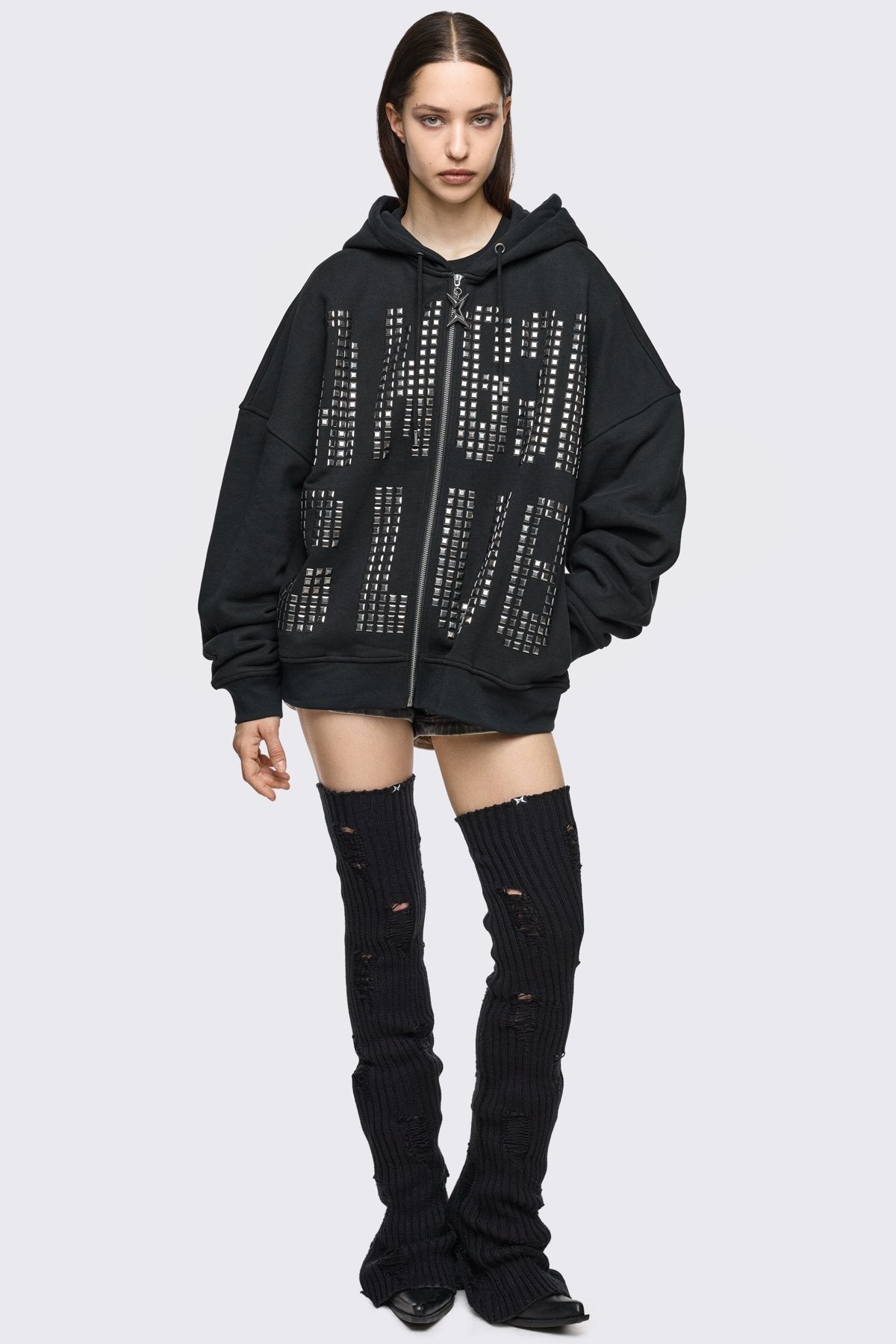 Torn Black Leg Warmers | Minga London Hot Sale