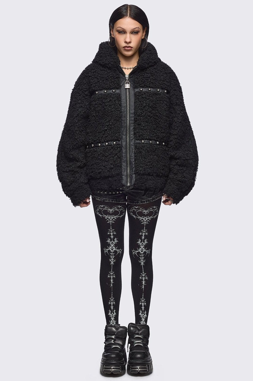 Dark Symmetry Tights | Minga London Latest