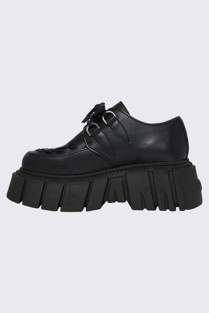 Gig Black Creeper Shoes | Minga London Signature