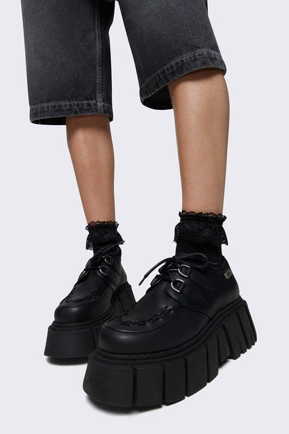 Gig Black Creeper Shoes | Minga London Signature