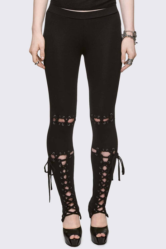 Laced Up Leggings | Minga London New