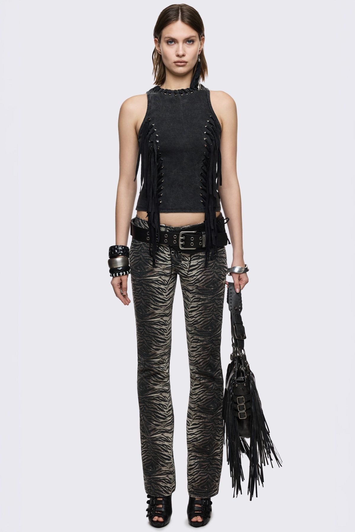 Anya Fringe Vest Top | Minga London Premium