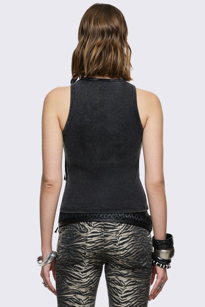Anya Fringe Vest Top | Minga London Premium