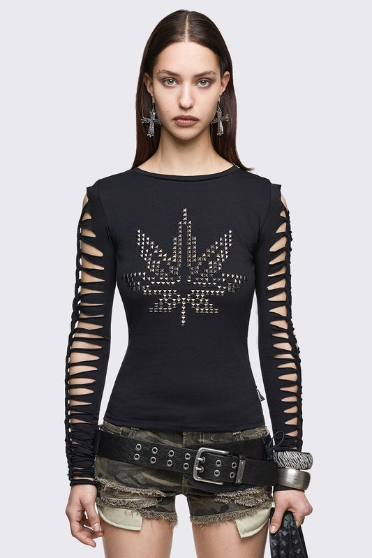 Too High To Care Slashed Top | Minga London Special Offer