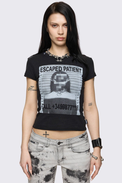Mugshot Baby Tee | Minga London Quality