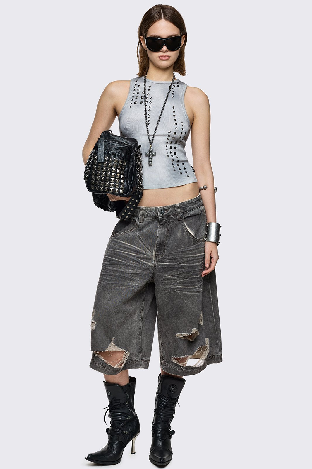 Zinc Washed Vest Top | Minga London Discount