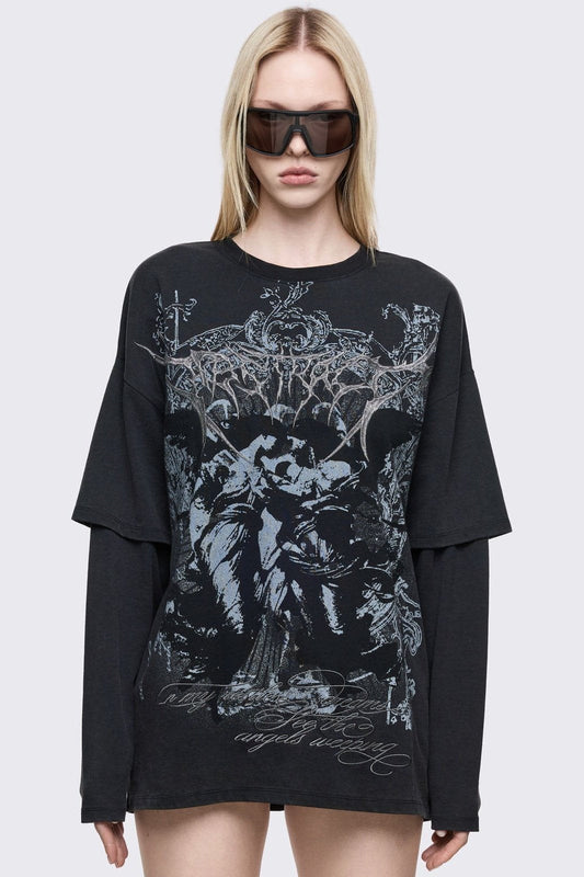 Dark Renaissance Layered T-Shirt | Minga London Discount