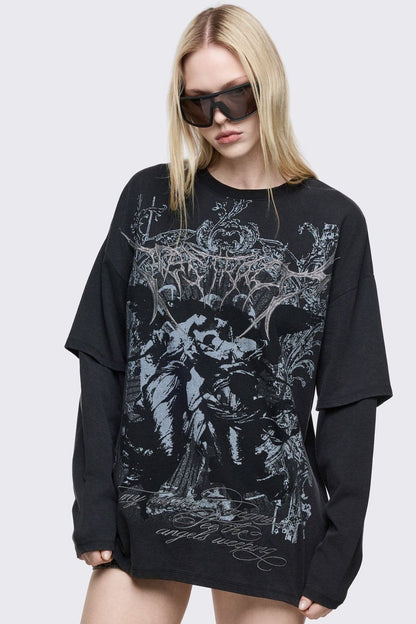 Dark Renaissance Layered T-Shirt | Minga London Discount
