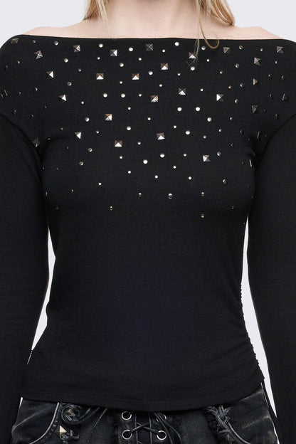 Maria Black Off-Shoulder Top | Minga London Customer Favorite