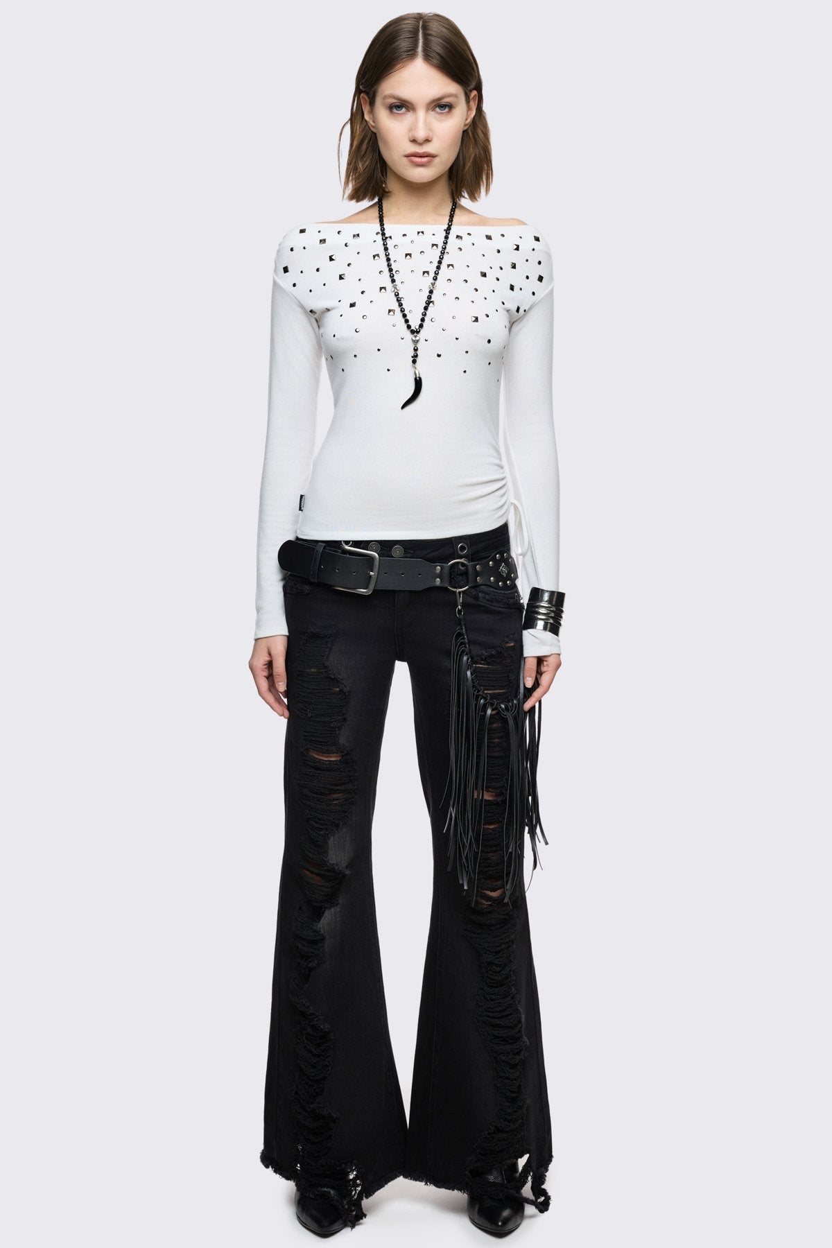 Maria White Off-Shoulder Top | Minga London Classic